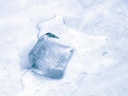 Melting ice Stock Footage