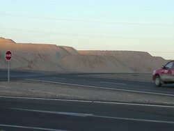 MS highway at desert / Torres del Paine, Chilean Patagonia, Chile Stock Footage