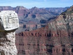 Grand Canyon rock formations Stock Footage