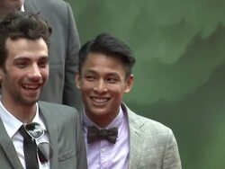 Mickey Mouse, Jon Turteltaub, Katherine Oliver Nicolas Cage, Jerry Bruckheimer, Teresa Palmer, Mayor Michael Bloomberg, Jay Baruchel, Gregory Woo and Alfred Molina  Stock Footage