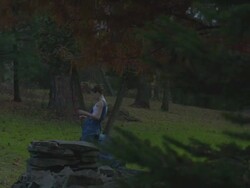 two dancers dancing in nature Stock Footage