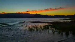 Lake Mead in the morning Stock Footage