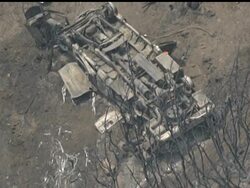 The ferocious wildfire burning north of Los Angeles has turned into a creeping giant, steadily chewing through thick and dry chaparral on its eastern flank. While crews report good progress, the blaze that claimed the lives of two firefighters was far from being fully contained. News Clip