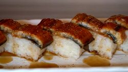 eel sushi Stock Footage