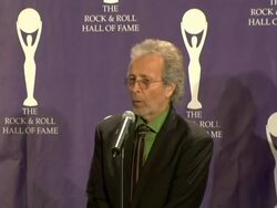 21st Annual Rock and Roll Hall of Fame Induction Ceremony press room Stock Footage
