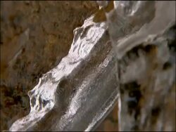 Melting ice, Parque Natural Sierra Nevada, Andalucia, Spain Stock Footage