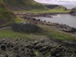 Giant's Causeway Stock Footage