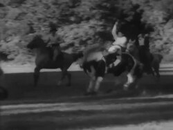Crown Prince Akihito visits Buenos Aires ranch Stock Footage