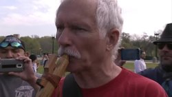 Opponents of Keystone XL pipeline ride horses from Capitol to National Mall News Clip