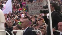 CLEAN : Pope Francis arrives in Assisi on pilgrima News Clip