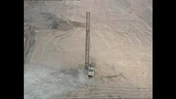 Open cast mining at a diamond mine News Clip