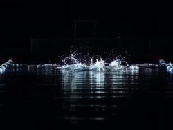 Man Swimming The Breaststroke Stock Footage