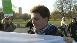 Protests in Berlin and Frankfurt over euro bailouts News Clip