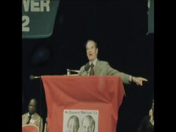 SYND 20-10-72 MCGOVERN ADDRESSES A RALLY IN OHIO News Clip
