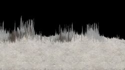 Splintery Wintery Tree Line scrolling with luma matte 2 Stock Footage