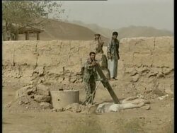 Northern Alliance fights the Taliban Stock Footage
