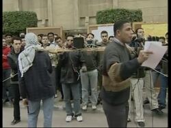 Hundreds of students protest French headscarf ban News Clip