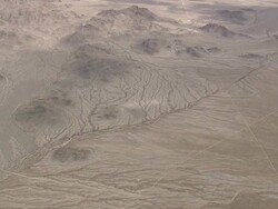 WS AERIAL View of Los Angelesndscape around Joshua Tree National Park / California, United States Stock Footage