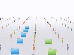 Organizing office workflow Stock Footage