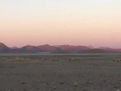 Wide shot hills, Sossusvlei, Namib-Naukluft, Namibia Stock Footage