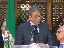 Arab League chief Amr Moussa says
Middle East peace has failed News Clip