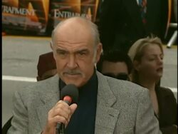 Dedication of Sean Connery's Footprints Stock Footage