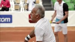CLEAN : Former tennis pros play in Kinshasa News Clip