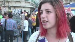 Rally protesting violence against women Instructional Video