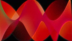 Red abstract waves Stock Footage