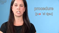 How to Pronounce PROCEDURE -- American English Instructional Video