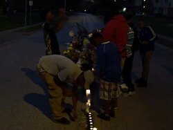 News Report Offers New Details Of Encounter Between Michael Brown And Ferguson Cop Stock Footage