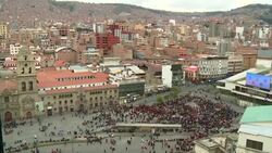 CLEAN : Bolivians protest in La Paz against political crisis News Clip