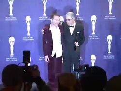 23rd Annual Rock and Roll Hall of Fame Induction Ceremony press room Stock Footage