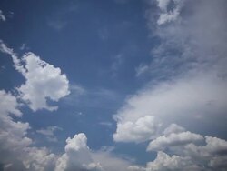 Clouds in blue sky Stock Footage