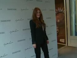 Julianne Moore at Swarovski Celebrates The Launch Of Its Collaboration With Yoko Ono At The Swarovski Crystallized Concept Store in New York, NY, on 09/05/12 Stock Footage