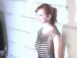 Ahna O'Reilly at National Board of Review Awards Gala - Red Carpet at Cipriani 42nd Street on 1/10/2012 in New York City, NY. Stock Footage