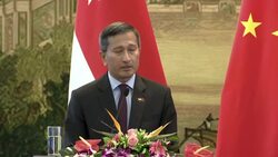 China, Singapore FMs meet in Beijing News Clip