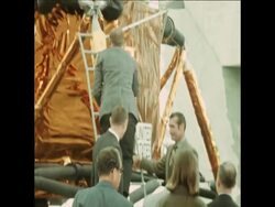 SYND 25/03/1970 US ASTRONAUTS VISIT THE US PAVILION AT EXPO 70 News Clip