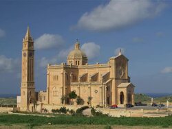 BASILICA OF THE BLESSED VIRGIN OF TA PINU Stock Footage