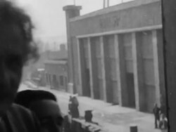 Albert Einstein and wife Elsa arrive in the US Stock Footage