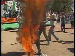 Gaza - Palestinian Protest News Clip