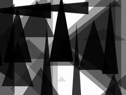 DISTORTED TRIANGLE : greyscale, white back (LOOP) Stock Footage