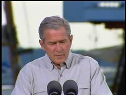 President Bush has signed an order he says will encourage more recreational fishing in state waters and adds more federal rules that limit commercial fishing of striped bass and red drum.  The two species are overfished. News Clip