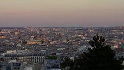 Super moon Paris Stock Footage