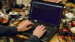 Researchers And Virginia Tech Students Prepare For DARPA Robotics Challenge Stock Footage