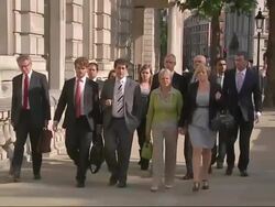 Family of Milly Dowler Arrive in Whitehall News Clip
