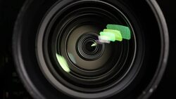 video camera - using the zoom Stock Footage