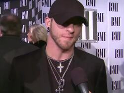 INTERVIEW: Brantley Gilbert on BMI, on Tom Hall, on the momentum of country music. at 60th Annual BMI Country Awards on 10/30/2012 in Nashville, TN.(Footage by WireImage Video/Getty Images Entertainment Video) Stock Footage