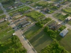 AERIAL WS View of Residential area / New Orleans, Louisiana, United States Stock Footage