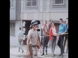 SYND 26-4-70 STUDENTS PROTEST AGAINST THE RATIFICATION OF THE ALUMINUM COMPANY OF AMERICA CONTRACT News Clip